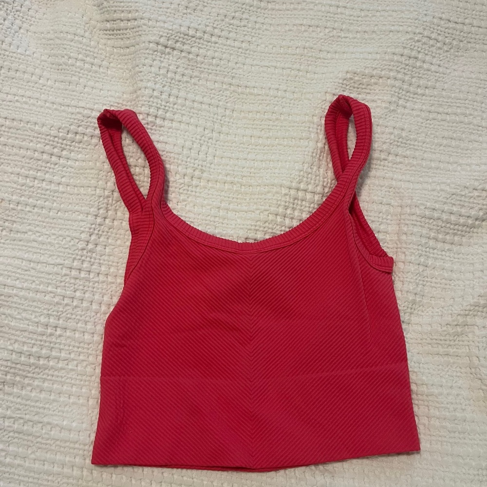 Nikibiki hot pink Crop Top with Scoop Neckline